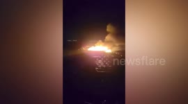 Six fishermen killed when boat catches fire off the Philippines