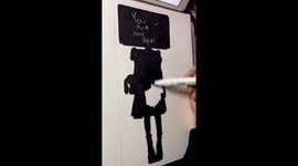 'TV GIRL': A satisfying timelapse of funky silhouette illustration