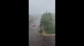 Possible tornado spotted in Livonia, Michigan