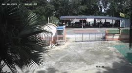 Landslide drags cars into river following heavy rain in Thailand