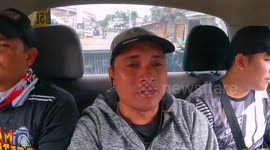 Lake turns eerie shade of crimson from red sand in the Philippines