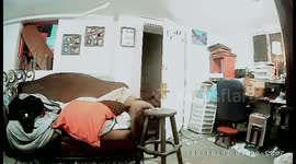 Ghost In doorway. Stairwell