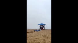 Three Boys Hit by Lightning on Beach