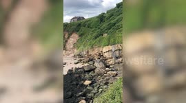 Two people had miracle escape after car crashed over a cliff