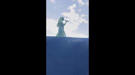 Chappell Roan preforms “Super Graphic Ultra Modern Girl” at Govball 2024 as The Statue of Liberty.