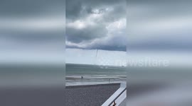 France: Rare Waterspout Spotted Off Coast of Dieppe