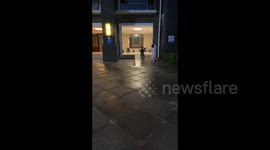 China: Child Startled by a Passing Stranger