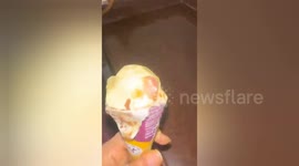 A human finger was found inside ice cream in Mumbai