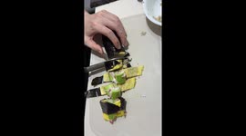 Failed kimbap attempt: kitchen mishaps