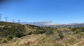 Brush Fire in Gorman