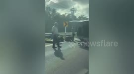 Two British tourists among nine injured in bus crash in Thailand