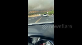 Aero Fire erupts in California, forcing road closures and evacuations