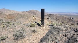Mysterious metal monolith appears on US hiking trail leaving officials baffled