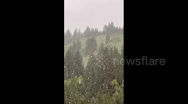Canada: Mid-June Snow Hits Parts Of Alberta