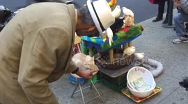 New York man's bizarre animal show on Fifth Avenue