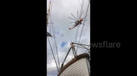 Norwegian rescue service evacuating ill lady from sailing ship in the North sea || iPhone (pt 1)