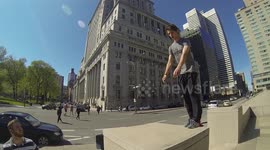 Sideflip fail kick in the face