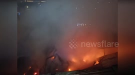 Italy: Industrial Warehouse Fire in Ancona Under Control