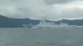 Chinese warships spotted off Philippine island just days after 'brutal clash' in South China Sea