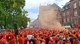 Orange legion takes over Hamburg ahead of Netherlands vs. Poland Euro 2024 match