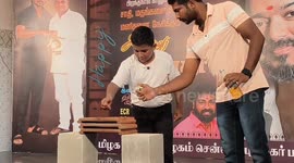 South India's famous actor Vijay's birthday celebration goes wrong , young boy gets injured by fire