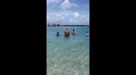 My family pranked me in Curaçao and bought swim trunks that dissolve when it gets wet.