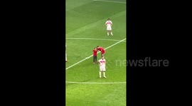 Cristiano Ronaldo poses for selfie with Euro 2024 pitch invader