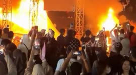 A Musical Concert Ended In Chaos In Indonesia, Thousands Of Spectators Went On A Rampage And Set Fire To The Stage