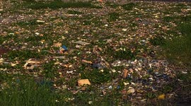 Indonesia: The Citarum River in the Batujajar area with an estimated volume of more than 100 tons of plastic waste