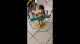 Baby Dances Around In His Filth