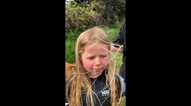 11 year old boy masters the countryside skill of gate vaulting