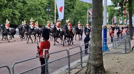 First day of Japanese state visit as Royals accompany Emperor in carriage procession in the Mall