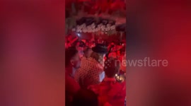 Erling Haaland spotted DJing in a club in Marbella while his pals are at the Euros