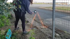 Activists cut fence at Stansted Airfield demanding fossil fuel treaty