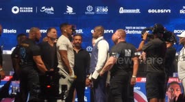 Anthony Joshua and Daniel Dubois faceoff for first time