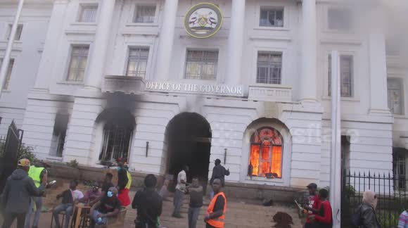 Angry protesters take to the streets of Nairobi to riot against the Finance Bill for the year 2024, 2025