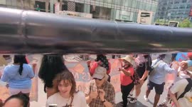 USA: Activists from the American Gulf South have blockaded the doors to insurance giant Chubb in Manhattan