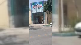 Iran: A polling station in Isfahan has no voters