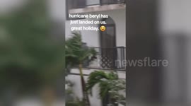 Hurricane Beryl: Strong winds and heavy rain hits the Dominican Republic
