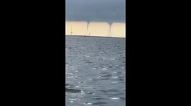 Multiple waterspouts spotted off Venice, Louisiana coast