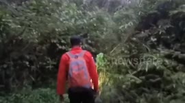 Two British tourists missing overnight on volcano in Bali found safe by rescuers