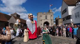 Medieval Pageant brings Canterbury's history to life in Kent, UK