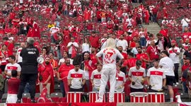 Turkish fans getting prepared for the match against Netherlands