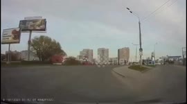 Hit-and-run: Toyota Caldina strikes motorcyclist in Barnaul, Russia