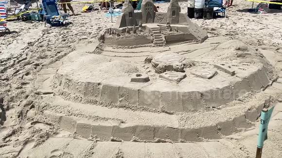 Turtle and Sand Castle in Towers Beach — Delaware State Seashore Park (DSSP)