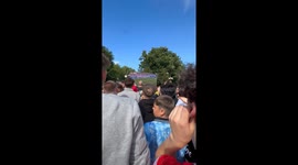 Watching the England Game at the reytons gig at Clifton Park in Rotherham was utter chaos!