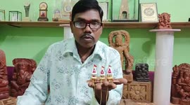 Heartwarming! Miniature artist crafts stunning religious artifacts in eastern India