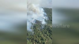 Turkey: Wildfire Spreads from Non-Forest Area to Wooded Areas in Izmir's Odemis
