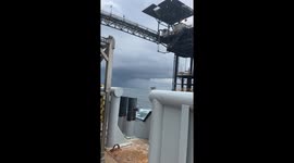 A strong waterspout in the Gulf of Mexico