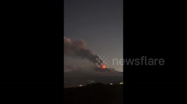 Italy: Mount Etna Eruption In Sicily